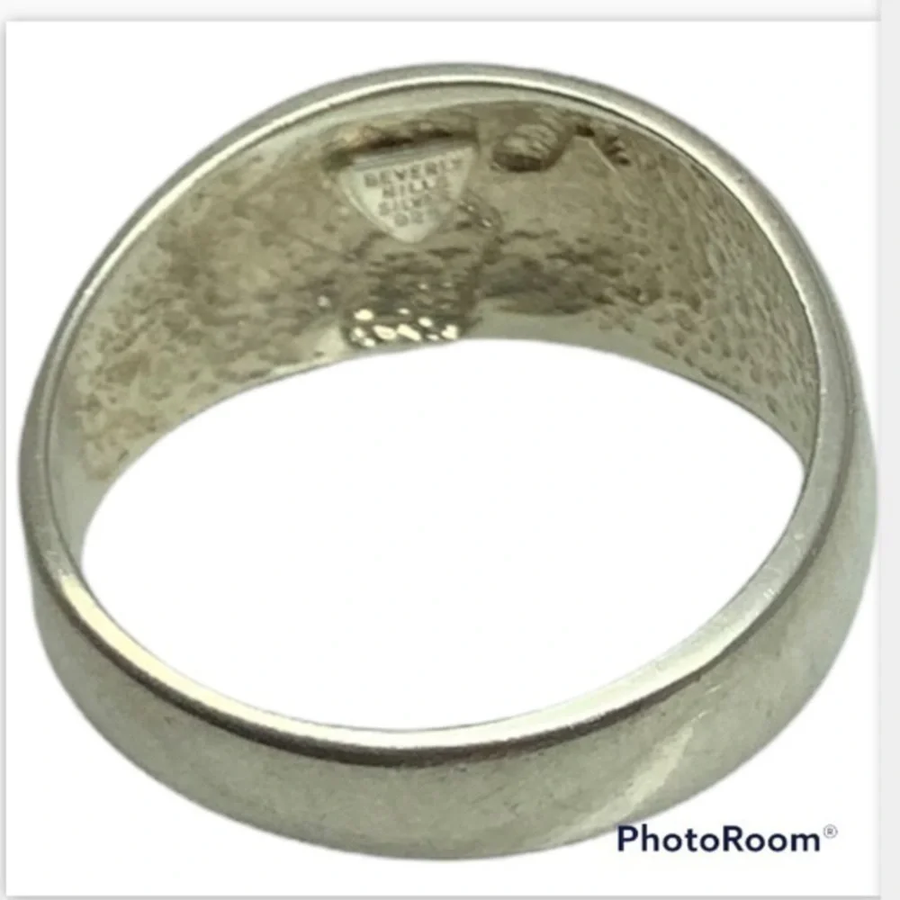 NEW  Beverly Hills sterling silver dome ring